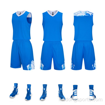 Design uniforme da basket semplice set di maglie da basket